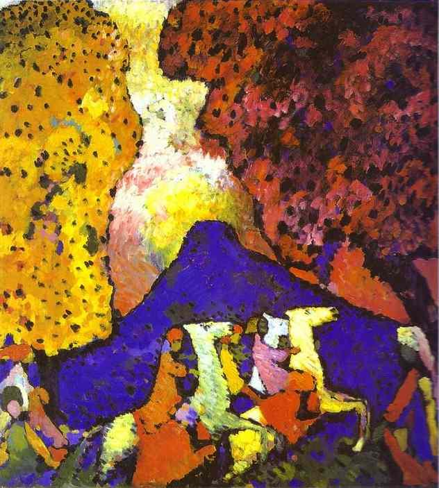 Kandisky - La montagne bleue, 1908-1909