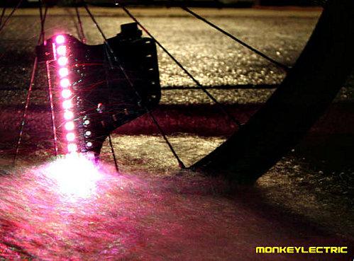 De la LED sur des roues de vélos