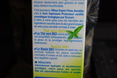Le grand test : la crème de jour BIO Mixa Le grand test : la crème de jour BIO Mixa