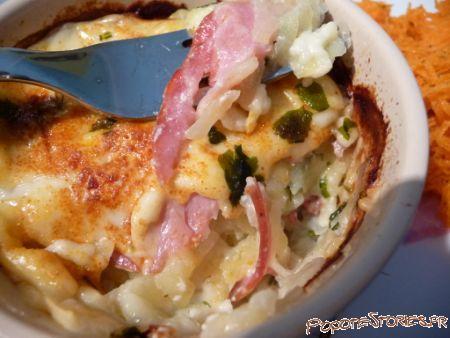 ROESTI RACLETTE BACON EN MINI COCOTTES p1020531