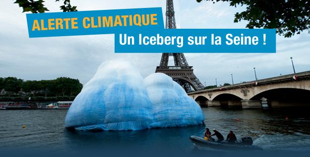 ALERTE CLIMATIQUE - Un iceberg sur la Seine !