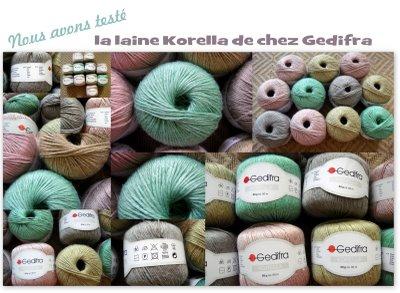 Nous avons testé : la laine Gedifra (6) tricot test laine Korella Gedifra