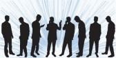 Similar:855633 : Selection of different business man silhouettes stock photo