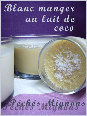 Blanc manger au lait de coco Lait coco, Lait concentré, Oeufs, Sucre, Vanille, Crème, Facile,