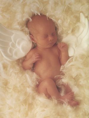 Photo dun bébé ange qui dort