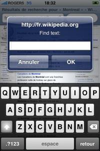 find-txt find txt iPhone: huit bookmarklets qui facilitent la navigation sur Safari
