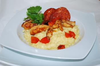 Risotto au poulet et chorizo Hebergeur d'images