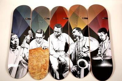 Miles Davis Quintet Skateboards by Western Edition