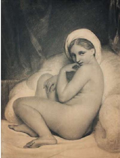 L’orientalisme revisité : Miroirs d’orients au Palais des Beaux-arts de Lille – Aquarelles – dessins – autochromes – photographies francois-souchonodalisque-tournee-vers-la-gauche.1248687205.jpg
