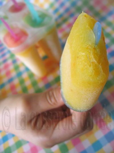 Pops glacés ananas-orange de luxe Pops glacés ananas-orange de luxe