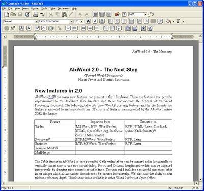 AbiWord v 2.6.8 Fr AbiWord v 2.6.8 Fr
