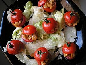 Tomates farcies aux crevettes coco Tomates farcies aux crevettes coco