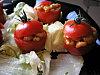 Tomates farcies aux crevettes coco Tomates farcies aux crevettes coco