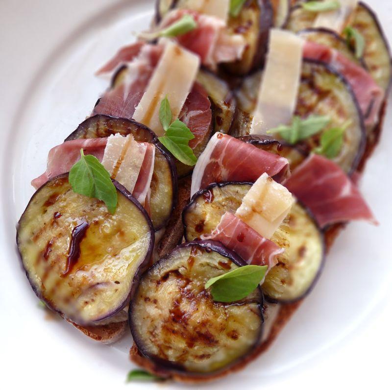 Tartine-aubergine-italienne Tartine-aubergine-italienne