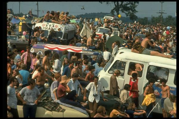 Août 1969: Woodstock.