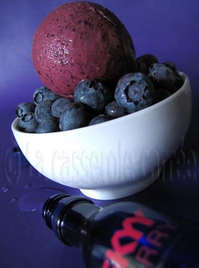 Yogourt glacé aux bleuets Yogourt glacé aux bleuets