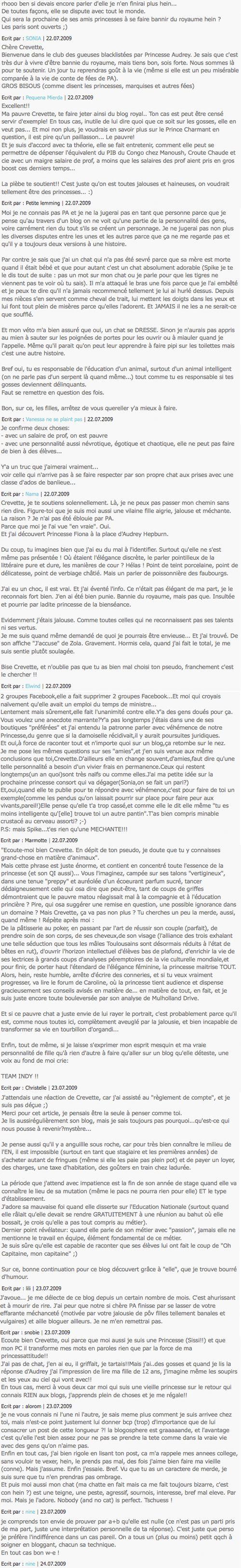 Sous les blogs des filles ! (18) CommentaireCrevette