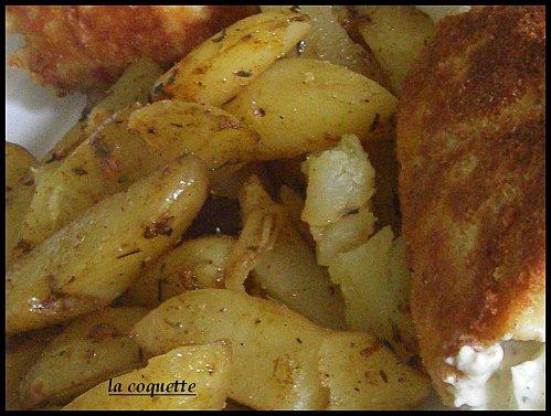 des cordons bleu et des potatoes extra. des cordons bleu et des potatoes extra.