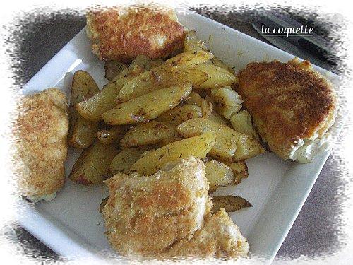 des cordons bleu et des potatoes extra. des cordons bleu et des potatoes extra.