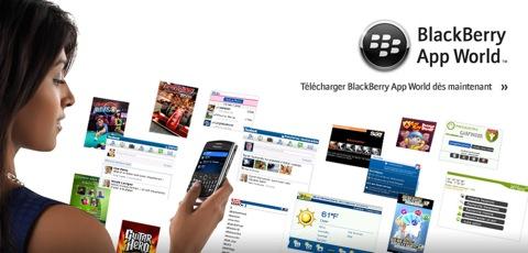 BlackBerry App World enfin ouvert en France !