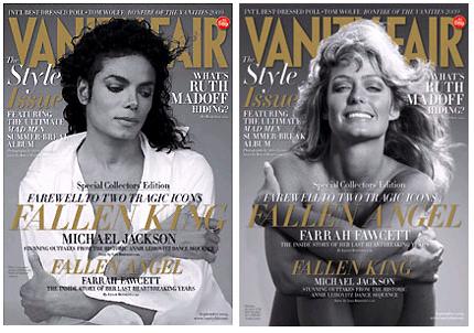 Vanity Fair : hommage à Michael Jackson et Farah Fawcett