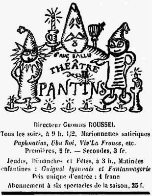 Alfred JARRY et Le Théâtre des Pantins