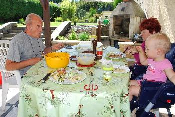 Poire et concombre à la menthe , citron vert et vinaigrette Hebergeur d'images