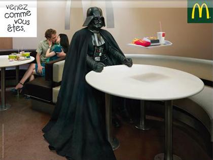 Darth Vader au McDo : que le Big Mac soit avec toi !