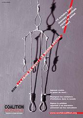 Affiche de la Journée mondiale contre la peine de mort 2007