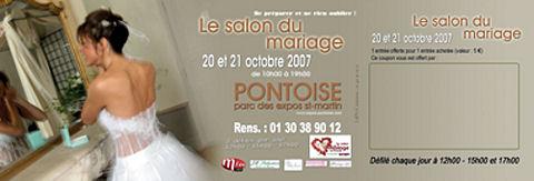 Un Salon du Mariage à ne pas manquer, le SALON DU MARIAGE DE PONTOISE !