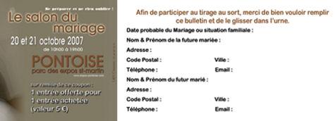 Un Salon du Mariage à ne pas manquer, le SALON DU MARIAGE DE PONTOISE !