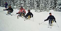 Ete/hiver: outils adaptés pour des loisirs normaux malgré le handicap. Ete/hiver: outils adaptés pour des loisirs normaux malgré le handicap.
