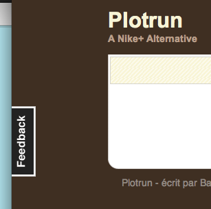 Bouton Feedback - Plotrun Bouton Feedback - Plotrun