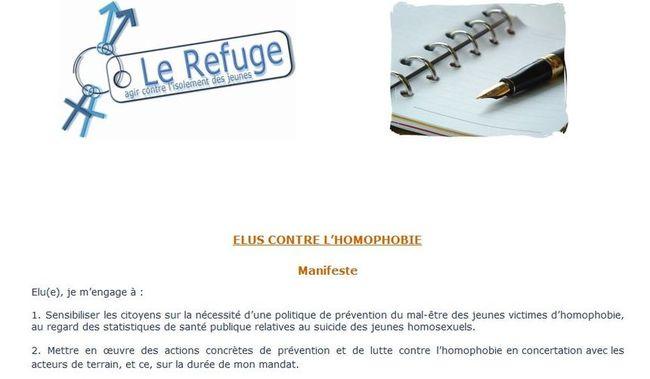 Le Refuge somme les élus de s'engager contre l'homophobie Le Refuge somme les élus de s'engager contre l'homophobie