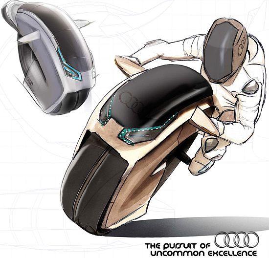 audiAM Audi se met à la moto éléctrique mono roue ...