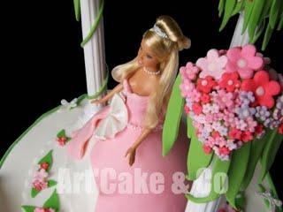 Gâteau Princesse Barbie Gâteau au chocolatPâte à sucre de...