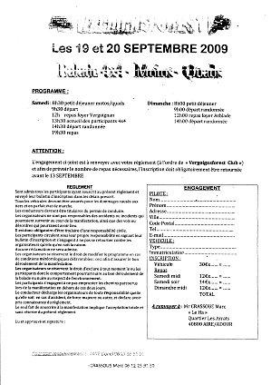 Engagement motos-4x4-quads Vergoignanforest Club(40) 19-20 septembre 09