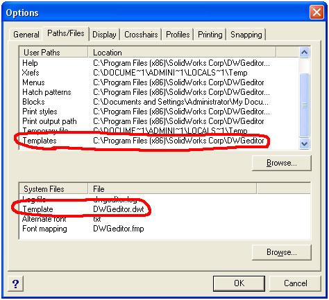 Options dialog box Options dialog box