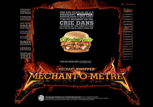 Méchant-o-Mètres Burger King Méchant-o-Mètres Burger King