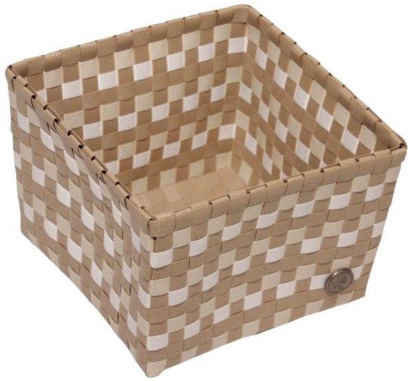 Corbeille carré Damier beige mixte Corbeille carré Damier beige mixte