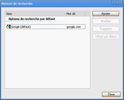 Changer de moteur de recherche sur Google Chrome Changer de moteur de recherche sur Google Chrome