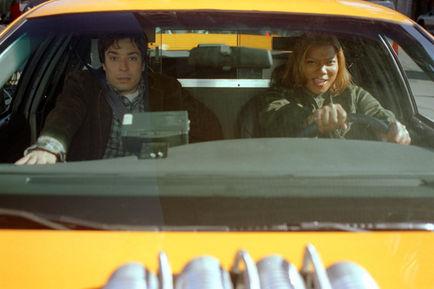  Jimmy Fallon, Queen Latifah, Tim Story dans New York taxi (Photo)