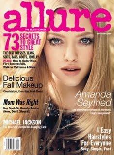 [couv] Amanda Seyfried pour Allure magazine