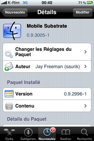 Mobile Substrate mis à jour en version 0.9.3005-1 Mobile Substrate mis à jour en version 0.9.3005-1
