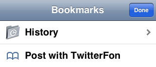 iPhone : installer un bookmarklet pour twitter un lien