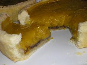 Tartelettes à la compote de mirabelles et poudre de cacao P1010021