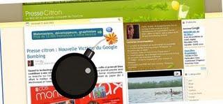 Google Bombing sur le plus grand blog francais