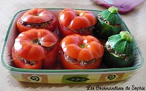Tomates et courgettes farcies à ma façon
