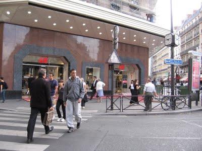 Ouverture du nouveau magasin H&M; Boulevard Haussmann