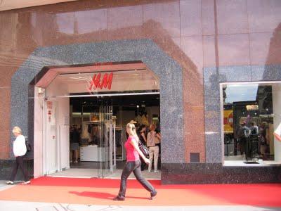 Ouverture du nouveau magasin H&M; Boulevard Haussmann